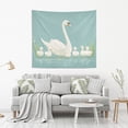 thumbnail image 2 of Yayeee Tapestry Wall Hanging for Bedroom 90" x 60" Living Room Home Wall Art Decor, White Swan, 2 of 7