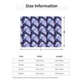 thumbnail image 5 of Uemuo blue starry sky Skull flower Printed Throw Blanket for Couch, Fluffy Fuzzy Blankets for Bed, Sofa, Cozy Flannel Faux Fur Blanket-60"x50", 5 of 6