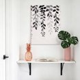 thumbnail image 6 of Canvas Wall Art, Grey Ombre Botanical Framed Canvas Prints for Bedroom Bathroom, Watercolor Gray Pastoral Leaf Rustic Gallery Wrapped Wall Decor for Home Office, Gifts, 11"x14" Ship Next Day, 6 of 9