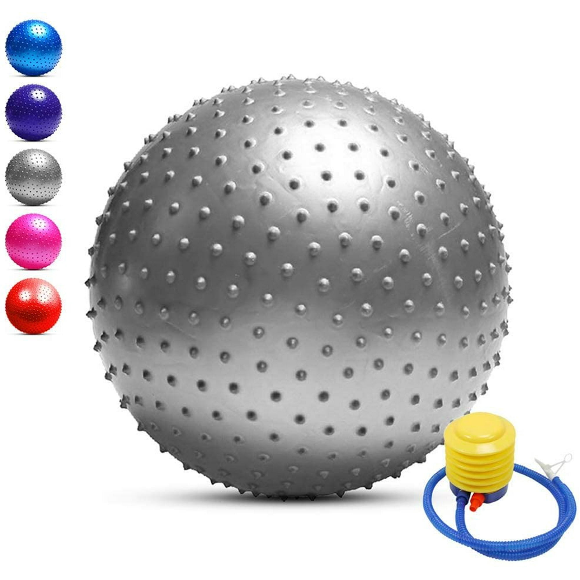 Yangxue002 Yoga Ball Anti Burst Heavy Duty Stability Exercise Ball Supports 330lbs Birthing Ball With Quick Pump For Pilates Yoga Birthing Stabili
