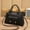 Black, variant on VOAVEKE Crossbody Bags for Women, Crossbody Purse, Women's Shoulder Bag Fashion New Pattern Solid Handbag Shoulder Bag Purpose High Capacity Zipper Bag