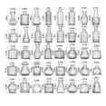 thumbnail image 3 of Juego De 40 Floreros Jarrones De Vidrio Cristal Xtellar Transparente, 3 of 4
