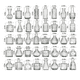 thumbnail image 3 of Juego De 40 Floreros Jarrones De Vidrio Cristal Xtellar Transparente, 3 of 4