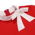 thumbnail image 4 of IBTOM CASTLE Girls 1950s Vintage Polka Dot Strawberry Swing Dress with Pockets Kids Girls Dress 1950s Retro Dress Short Sleeve Ruffle Tea Party Dress Red, 4 of 7