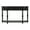 Black, variant on Tcbosik Console Table with Storage, Half Moon Shaped Accent Table with Shelf and 4 Drawers, Behind Couch Table for Living Room, Hallway, Entryway, Antique Blue