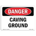 thumbnail image 1 of SignMission OS-DS-A-1218-L-2488 12 x 18 Po Signe de Danger OSHA - Terrain de Spéléologie, 1 of 1