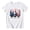 X136 White, variant on Little Girls 4Th Of July T-Shirt Summer Round Neck Short Sleeve Rooster Flag Print Tops Comfortable Fashion Casual Kids Shirts Size 5-6 Years Pink
