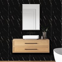 ELAYARD Thicker Design Peel and Stick Tile Backsplash, 23.6”×11.8”Stick on Backsplash for Kitchen, Self Adhesive Tile for Kitchen Backsplash and Bathroom(20 pcs)-Black and White Roots