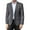 Dark Gray, variant on Mens Sport Big And Tall Sport Coats And Blazers Business Casual Suit Jacket 2 Button Regular Fit