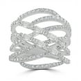 thumbnail image 4 of Gemistry Baguette & Round White CZ Highway Ring, Sterling Silver, 4 of 5