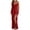Red, variant on Qiopertar Lace Slit Dress for Women V Neck Spaghetti Strap Sequin Long Dress Evening Cocktail Party Night Out Elegant Slit Maxi Dress, Red M