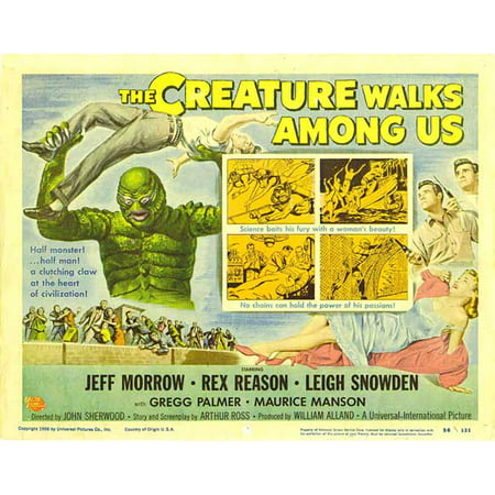 The Creature Walks Among Us POSTER (22x28) (1956) (Half Sheet Style