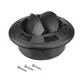 thumbnail image 5 of 2Pcs 75mm Round Black ABS A/C Air Conditioning Outlet Vent For RV Bus Car Boat- Pack of 2, 5 of 5