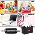 thumbnail image 4 of CHAO Estuche escolar para lápices, estuche de gran capacidad, portalápices, bolsa de maquillaje, organizador de almacenamiento con asa, estuche para niños, niñas, niños, adolescentes, negro, 4 of 5