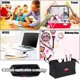 thumbnail image 4 of Estuche escolar para lápices, estuche de gran capacidad, portalápices, bolsa de maquillaje, organizador de almacenamiento con asa, estuche para niños, niñas, niños, adolescentes, negro, 4 of 5