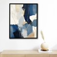 thumbnail image 4 of Nawypu Blue Abstract Wall Art Canvas Blue and Grey Wall Pictures Modern Abstract Artwork Beige Gray and Blue Wall Decor Navy Blue Modern Art Blue Gold Abstract Canvas Wall Art for Living Room, 4 of 4