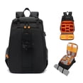 thumbnail image 1 of Camera Backpack Water-resistant Camera Bag Photography Backpack Large Capacity Camera Case with Tripod Holder 15.6 Inch Laptop Compartment External USB Charging Port for Women Men, 1 of 6