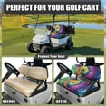 thumbnail image 5 of Uorisanigo Colorful Tie Dye Golf Cart Seat Covers Golf Cart Seat Cushion Durable Car Accessories Universal Club Car and More 2-Seater Golfcart, Easy to Install, 5 of 7