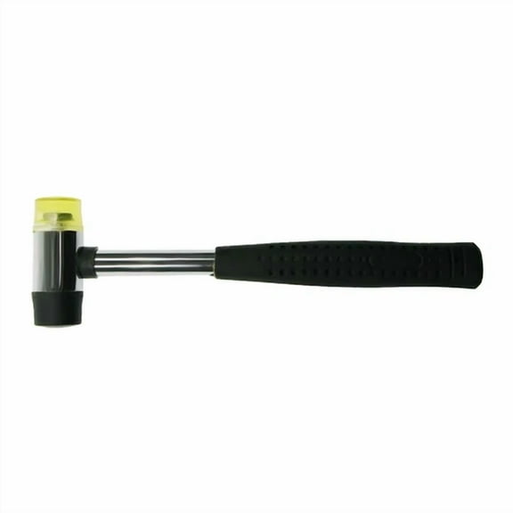2-Way 25Mm Mini Small Rubber And Nylon Head Face Mallet Hammer Handle Shaft
