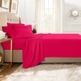 thumbnail image 2 of Clara Clark  Hotel Luxury 6 Piece Sheet Set - Super Soft Bedding Sheets & Pillowcases Full - Hot Pink, 2 of 5