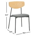 thumbnail image 6 of SAFAVIEH Ryker Modern Style Dining Chair, Oak/Grey, Set of 2 (20 in. W x 18.8 in. D x 32.5 in. H), 6 of 7