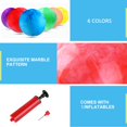 thumbnail image 3 of Gcqjoq 6 Piezas Pelotas Hinchables Marmoladas Pelotas De Patada Pelotas Sensoriales Inflables Para Playa Escuela Patio De Juegos Interior/Exterior Pelotas De Juego - 9 Pulgadas, 3 of 5