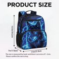 thumbnail image 7 of KUIFORTI Wolf Lighting Toddler Backpack Boys Kids School Bag with Multiple Storage Pockets Adjustable Straps 13.5 Inch for Preschool Kindergarten Daily Use, 7 of 7
