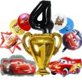 thumbnail image 3 of Decoraciones de fiesta de Rayo Mcqueen, globos de aluminio de Disney Cars, vajilla desechable para fiesta, manteles, platos, tazas, Baby Shower, nuevo, 3 of 5