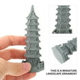 thumbnail image 3 of 2 Pc Asian Garden Decor Tabletop Bonsai Lantern Pagoda Statue Home Accents, 3 of 7