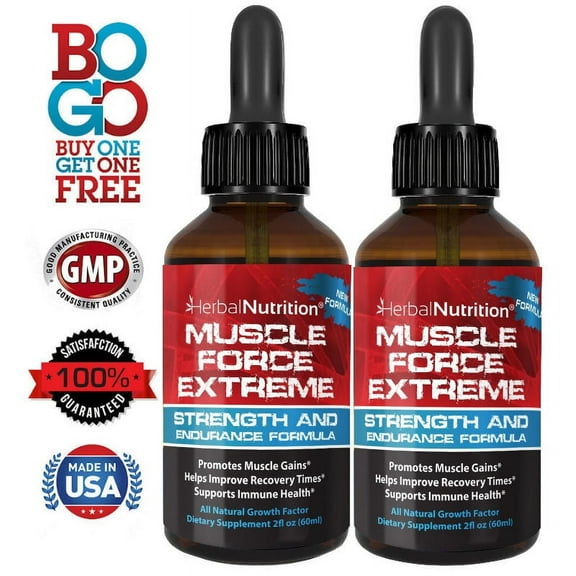 Best Muscle Building Supplement Muscle Force Extreme 345mg Our Strongest Strength & Endurance Spray, Improves Muscle Strength and Recovery Times