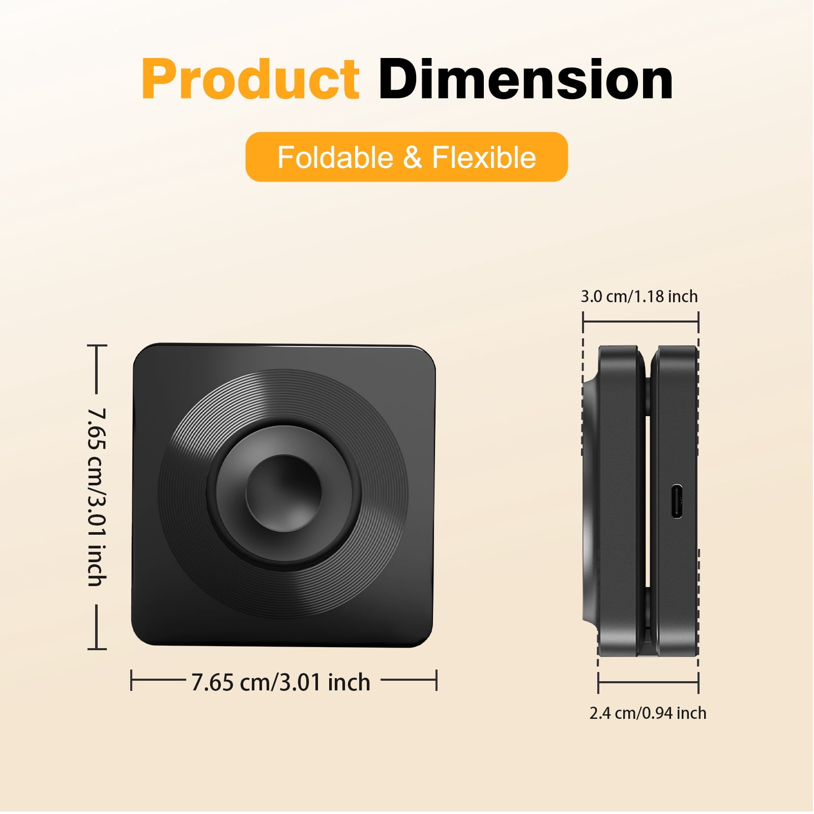 3 in 1 Foldable Wireless Charger, 15W Fast Charging Charger Compatible with iPhone 17 16 15 14 13 12, Portable Watch Charger for iWatch Series,for AirPods Pro 4 3 2 1 (Black)