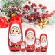 thumbnail image 4 of Muñeca Rusa, 5 piezas de muñecas rusas pintadas un mano de navidad juego de muñecas anidadas tazas apilables muñecas matryoshka de para cumpeadas de navidad, regalos de, 4 of 7