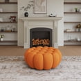 thumbnail image 1 of The Magic Home 43" Bubble Curved Sofa, Orange, 1 of 9