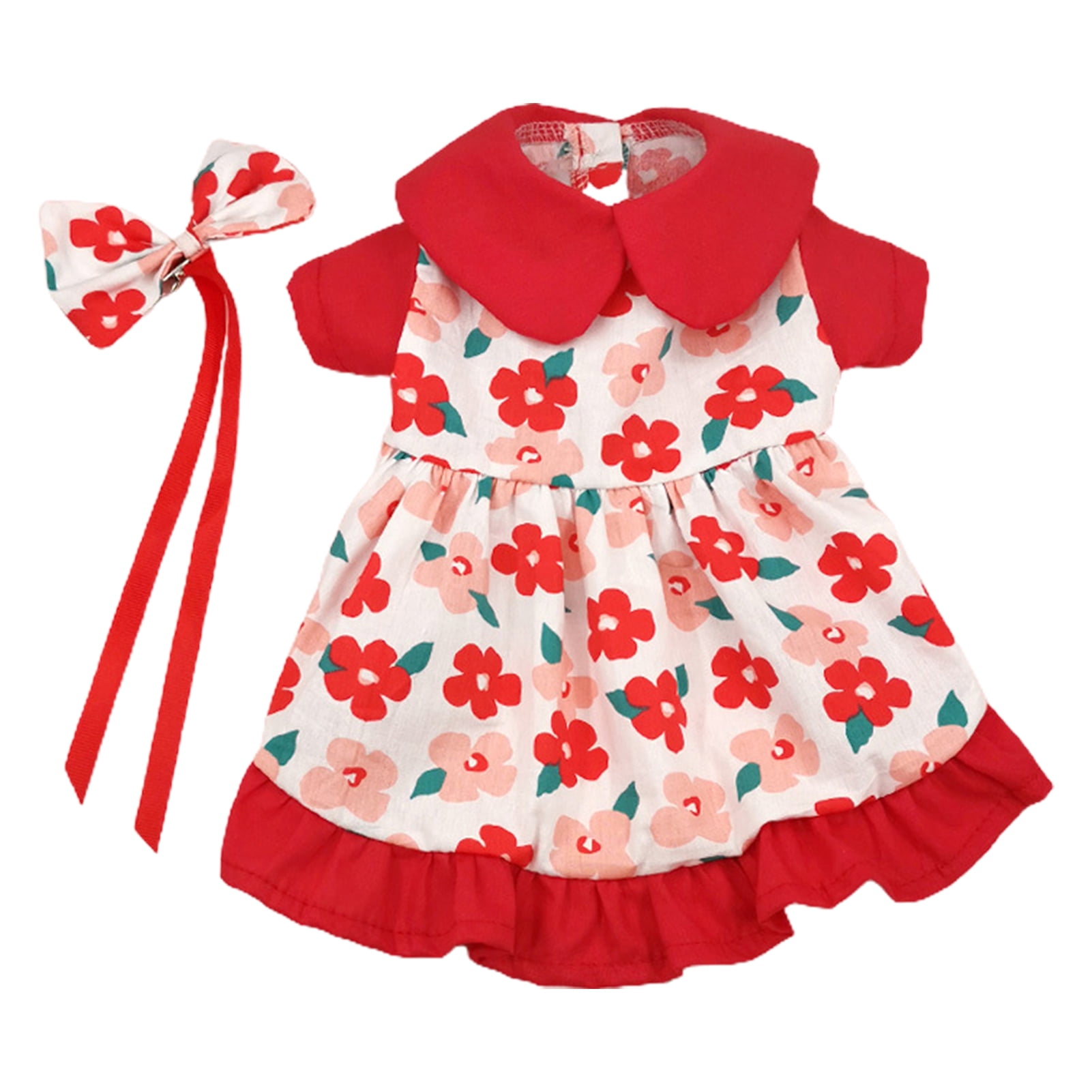 Dogs Dresses Daisy Elegant Princess Doggie Dress with Flowers Decor