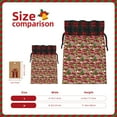 thumbnail image 3 of Kdxio Red Houses Christmas Drawstring Bags Xmas Buffalo Plaid Candy Bags Linen Treat Bags Christmas Gift Bags for Presents-Black, 3 of 8