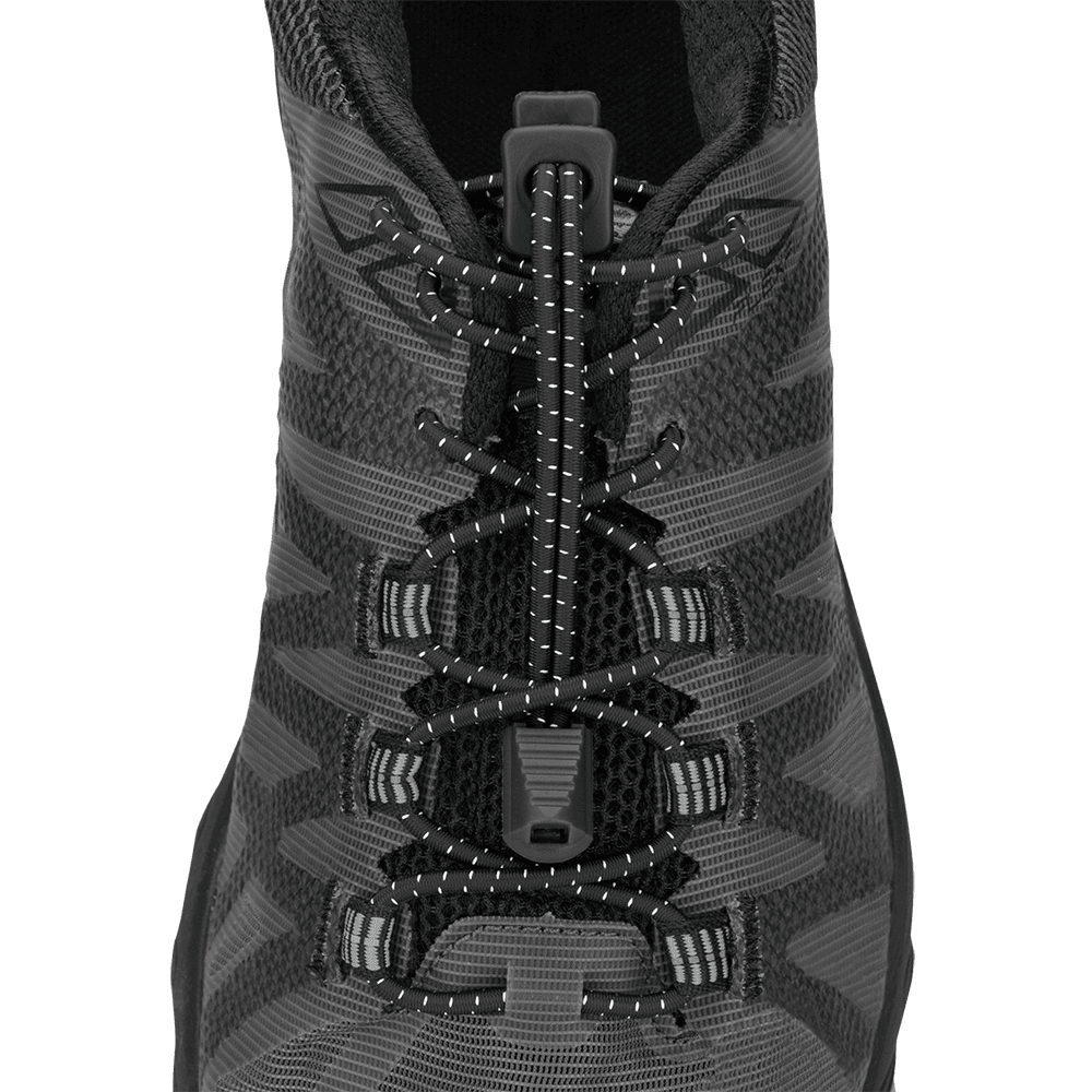 Elastic Reflective Locking Shoelace Running Jogging Sneaker No Tie Shoe Laces J 