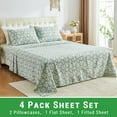 thumbnail image 4 of Gogreen 4PC Deep Pocket Full Sheet Set Fit 14", Breathable Microfiber Super Soft Full Size Sheet Set, Luxury Hotel Style Home Decor Full Bed Sheet Set, Gift for Women, Men, 4 of 12