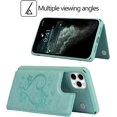 thumbnail image 3 of for iPhone 11 Pro Wallet Case with RFID Blocking Card Holder for Girls Women,Premium PU Leather Magnetic Buttons Stand Flip Wrist Strap Case for iPhone 11 Pro 5.8 Inch,Heart Green, 3 of 16