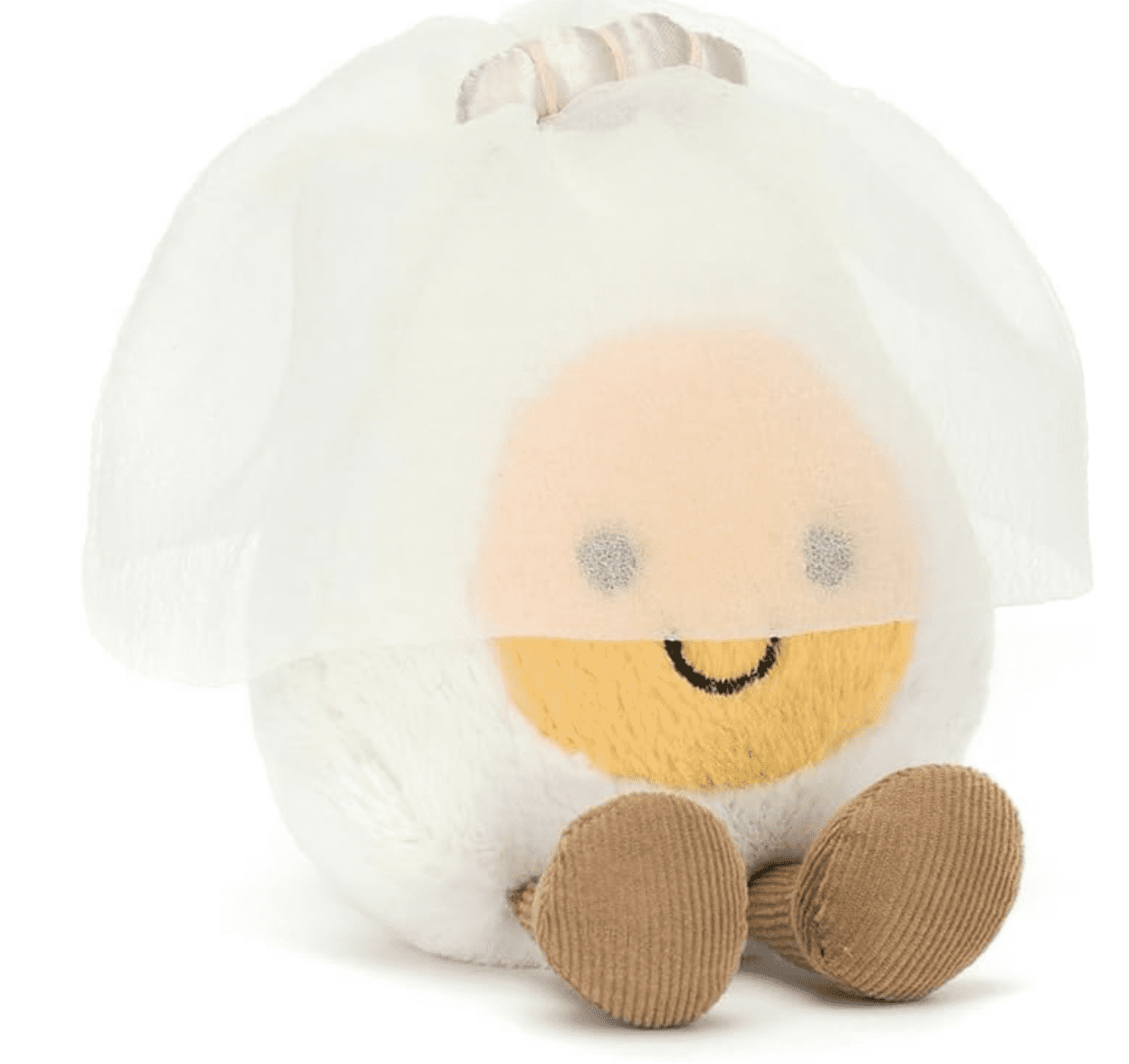 Jellycat Amuseables Heart Boiled Egg Plush, 3 Inch Sitting Height