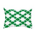 thumbnail image 1 of Simply Daisy, 14" x 20" Small Modcircles Green Abstract Decorative Outdoor Pillow, 1 of 1