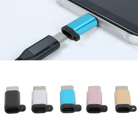 Micro USB To USB C, USB C Adapter Keyhole Design Compact Portable for