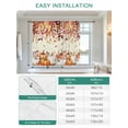 thumbnail image 6 of Fall White Pumpkin Tie Up Curtains for Windows 45 Inch Length Balloon Curtains Kitchen Adjustable Balloon Window Shade Thanksgiving Orange Leaves Country Tie Up Bathroom Curtain Window 52"x45", 6 of 6
