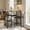 Oak, variant on 3-Piece Modern Dining Set, Dining Table Set with 2 Upholstered Bar Stools,Bar Table Set w/ Metal Frame&Built-in Wine Rack for Kitchen Dining Room Apartment Breakfast Nook 36"Lx 16.7"W x 37.2"H Retro