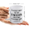 thumbnail image 2 of Rabbit Lover Coffee Mugs I Work Hard So My Rabbits Can Have A 11 Ounces Funny White Coffee Mug, 2 of 6