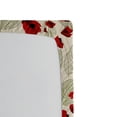 thumbnail image 3 of Poppy Flower Fitted Sheet, Sketchy Tree Leaves Rural Floral Growth Botany Nature Inspired, Decorative Soft Bedding All-round Elastic Pocket, Twin Size, Scarlet Fern Green Beige, by Ambesonne, 3 of 3