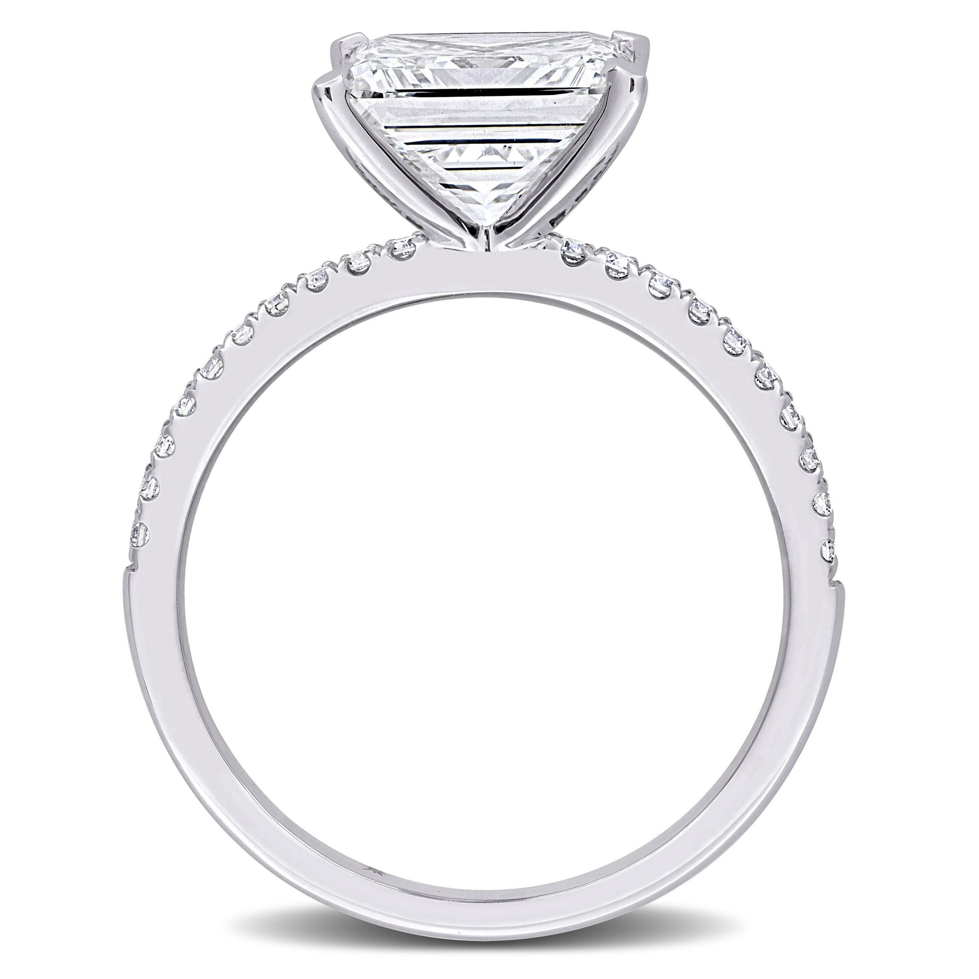 Created Forever Women's 3 1/6 CT Lab Created Diamond 14K White Gold Bridal Ring (G-H, VS1-VS2)
