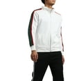 thumbnail image 3 of Ma Croix Men's Active Slim Fit Track Jacket with Button Sleeve Accents, 3 of 7