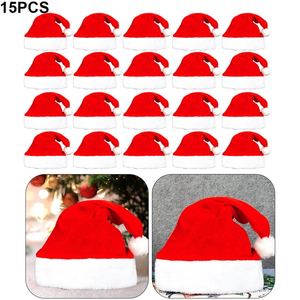 1 Gorro Papá Noel Con Pompón Navidad para Adultos Y Muñeco Nieve (adulto).