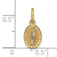 thumbnail image 2 of 10k Yellow Gold Saint Christopher Necklace Charm Pendant Religious Patron Medal St, 2 of 6