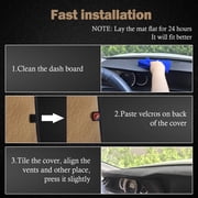 Car Dashboard Cover Dash Mat Non-Slip Protector Black For Ford Escape 2020-2026